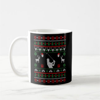 Taza De Café Navidades Para Golfistas Mujeres Golf Feo Navidade