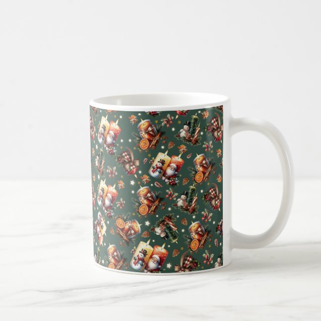 Taza De Café Navidades Patrón 2 Mug (Derecha)