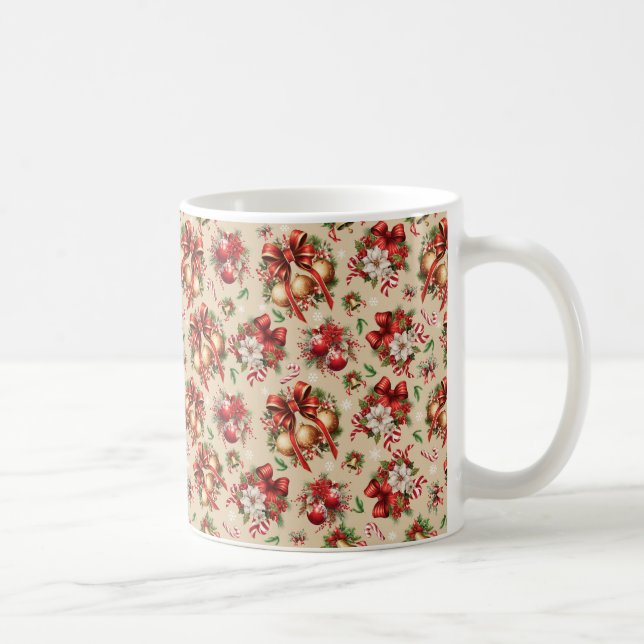 Taza De Café Navidades Patrón 2 Mug (Derecha)