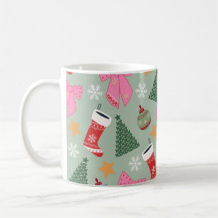 Taza De Café Navidades pequeños Mint Green