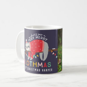 Taza De Café Navidades perezosos coloridos niños divertidos vac