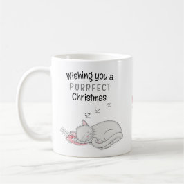 Taza De Café Navidades perfectos durmiendo gatos