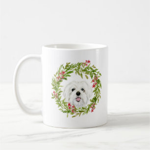 Taza De Café Navidades perro mascota de las vacaciones de invie