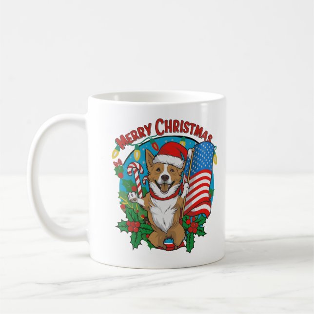 Taza De Café Navidades Perro Mug (Izquierda)