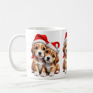 Taza De Café Navidades Perros Cachorros