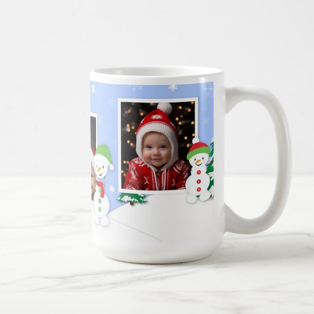 Taza De Café Navidades personalizables Photo Mug, 15 oz (Derecha)