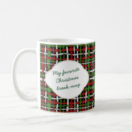 Taza De Café Navidades Personalizado Burlap Gráfico