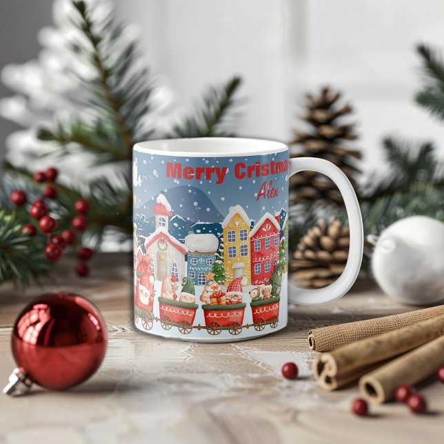 Taza De Café Navidades personalizado ciudad invierno (Subido por el creador)