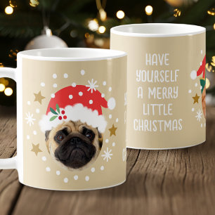 Taza De Café Navidades Personalizado Foto Funny Elf Santa Masco