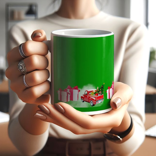 Taza De Café Navidades personalizados CAFÉ verde MUG (Subido por el creador)