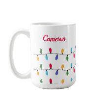 Navidades personalizados Colorida cadena de luces