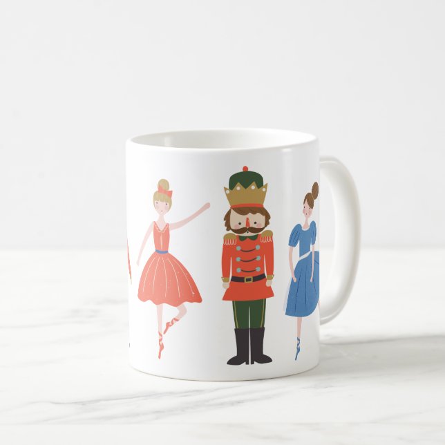 Taza De Café Navidades personalizados de cazadores de nueces (Anverso derecho)