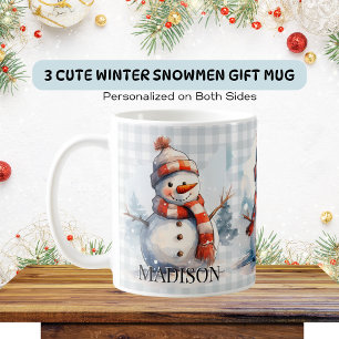 Taza De Café Navidades personalizados de invierno para los homb