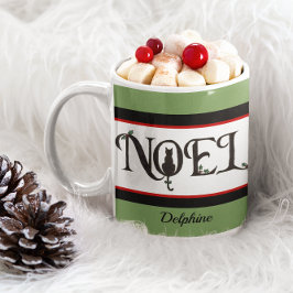 Taza De Café Navidades personalizados de la silueta del gato No