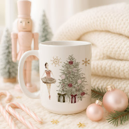 Taza De Café Navidades personalizados de Nutcracker Ballerina M