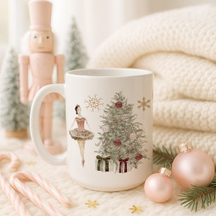 Taza De Café Navidades personalizados de Nutcracker Ballerina M