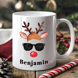Taza De Café Navidades personalizados de renos