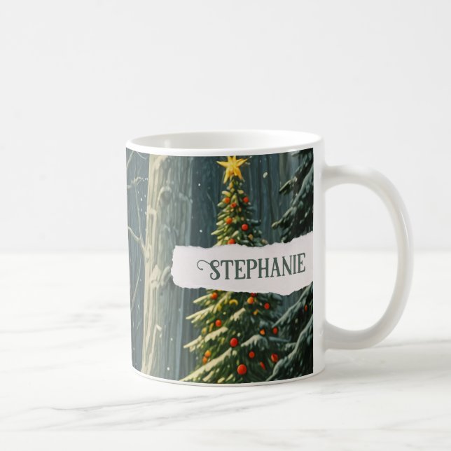 Taza De Café Navidades personalizados de solsticio (Derecha)