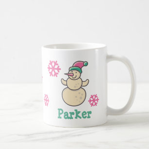 Taza De Café Navidades personalizados educados invierno Snowman
