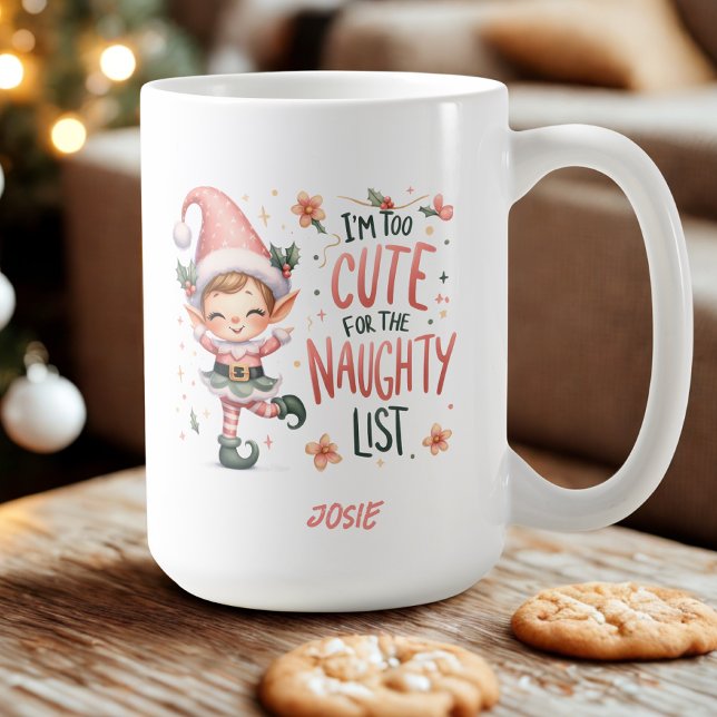 Taza De Café Navidades personalizados Elf Mug (Subido por el creador)