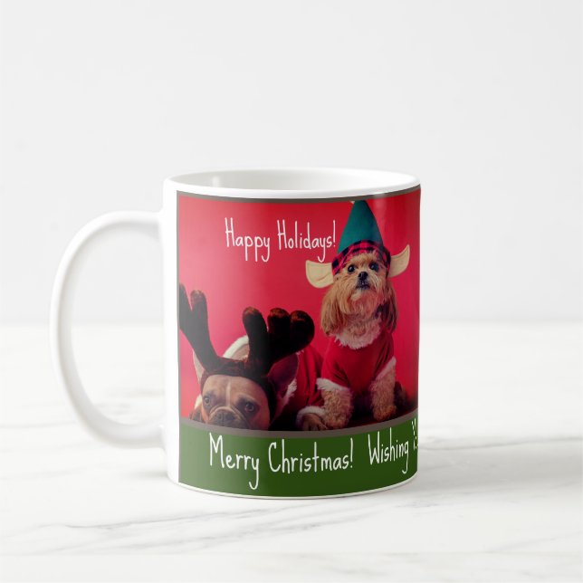 Taza De Café Navidades personalizados Foto y archivo de texto (Izquierda)