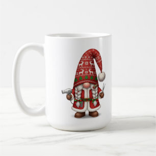 Taza De Café Navidades personalizados Hair Stylist Gnome
