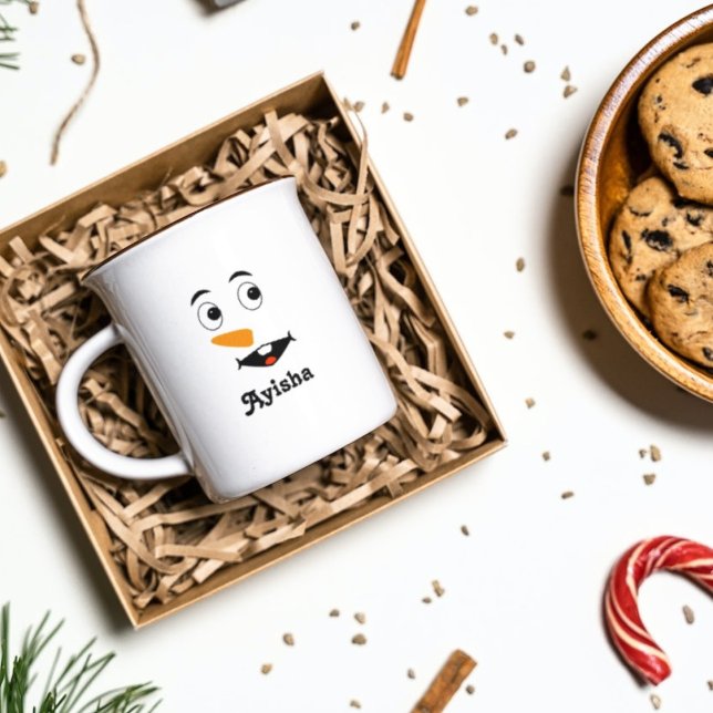 Taza De Café Navidades personalizados llaman mug, cara de muñec (Subido por el creador)