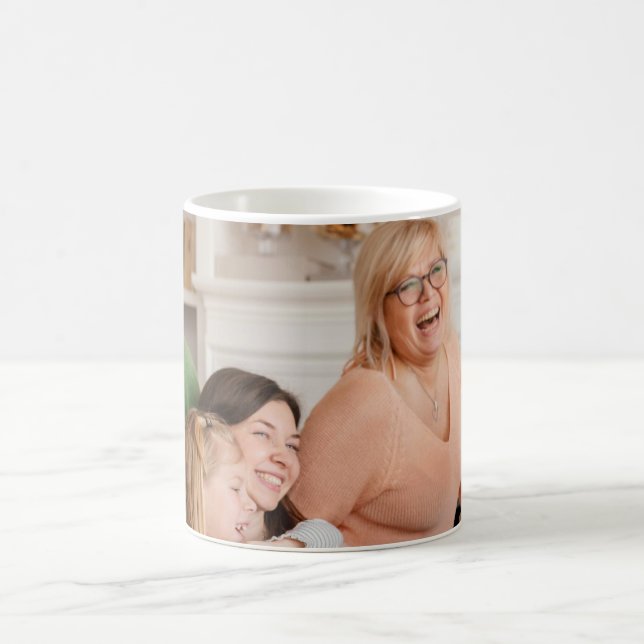 Taza De Café Navidades personalizados modernos regalos familia  (Centro)