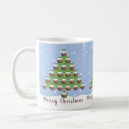 Taza De Café Navidades personalizados pudding Tree Mug