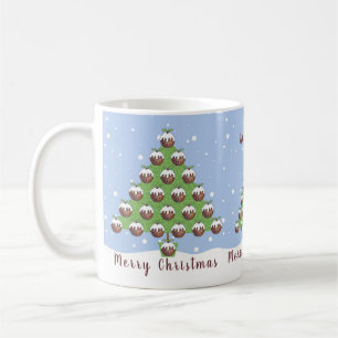 Taza De Café Navidades personalizados pudding Tree Mug