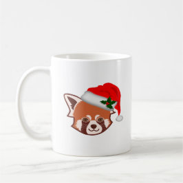 Taza De Café Navidades personalizados Red Panda Monograma Mug