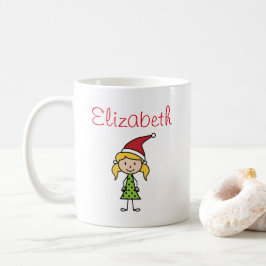 Taza De Café Navidades personalizados  vacaciones niños Persona