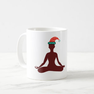 Taza De Café Navidades personalizados y Yoga Feliz Año Nuevo