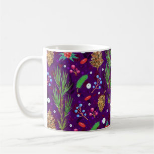 Taza De Café Navidades Pine Cones: Festividad sin foco