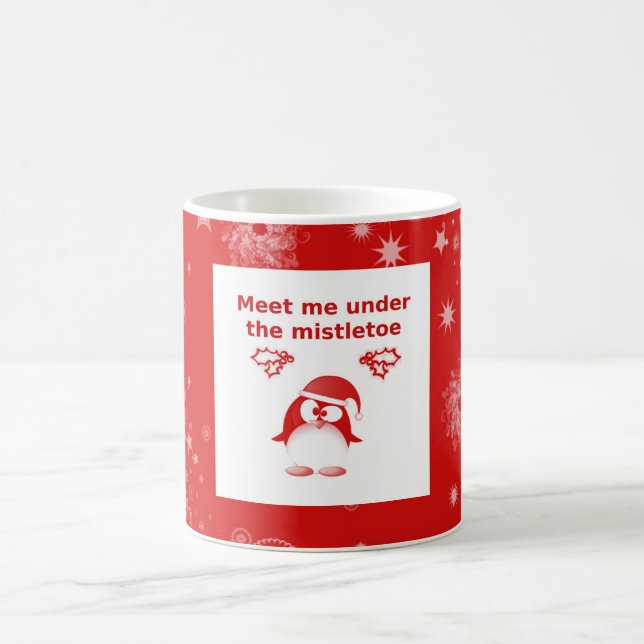 Taza De Café Navidades pingüinos Coffee Mug (Centro)