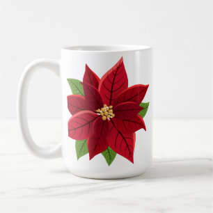 Taza De Café Navidades Poinsettia
