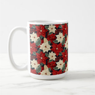 Taza De Café Navidades Poinsettia