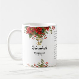 Taza De Café Navidades poinsettia Boda