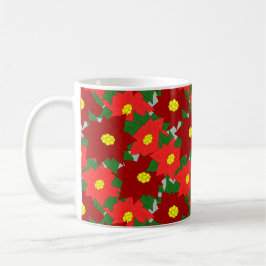 Taza De Café Navidades Poinsettias