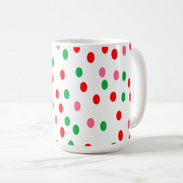 Taza De Café Navidades puntos de Polka