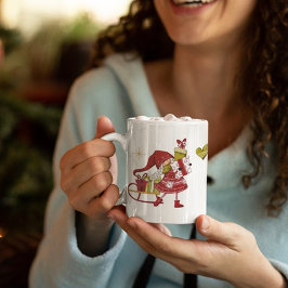 Taza De Café Navidades puntuales GNOME
