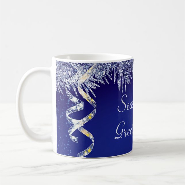 Taza De Café Navidades Purpurinas Navidades de la temporada de  (Izquierda)