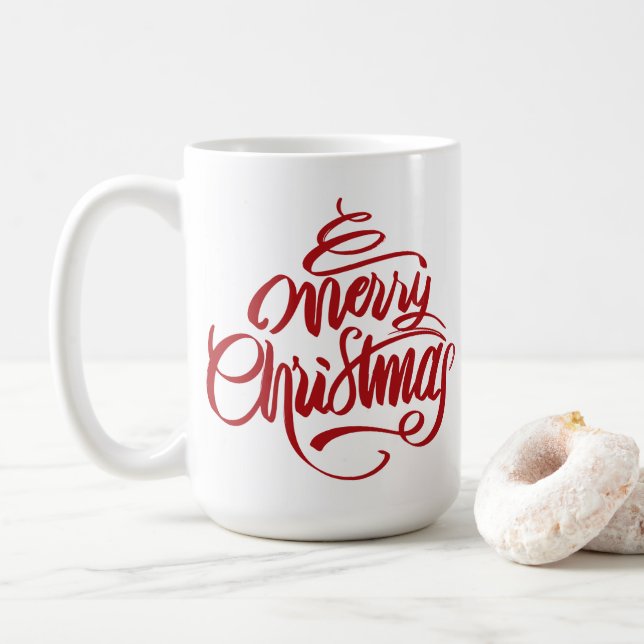 Taza De Café Navidades que desean regalo (Con donut)