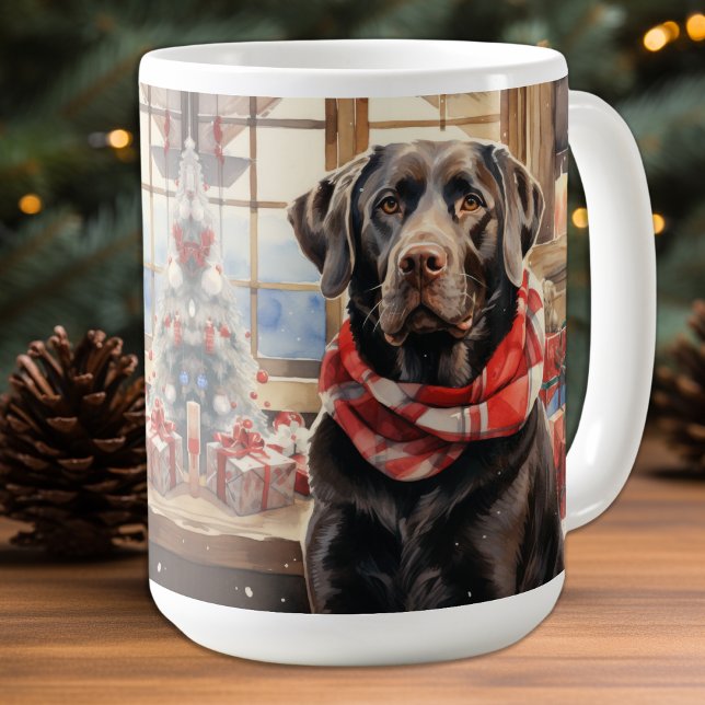 Taza De Café Navidades recuperadores de chocolate cachorro perr (Subido por el creador)