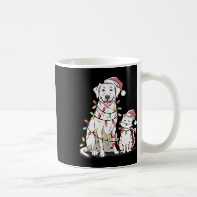 Taza De Café Navidades recuperadores de Labrador festivos para  (Derecha)