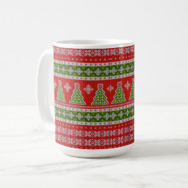 Taza De Café Navidades Red Green Holidays