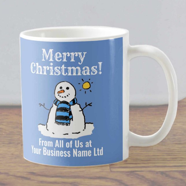 Taza De Café Navidades Regalo empresarial Diseño de Snowman (Subido por el creador)