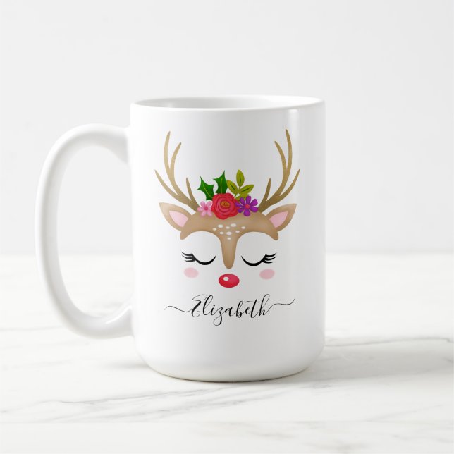 Taza De Café Navidades Reindeer Mug (Izquierda)