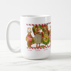 Taza De Café NAVIDADES REINDEER Tall White Mug
