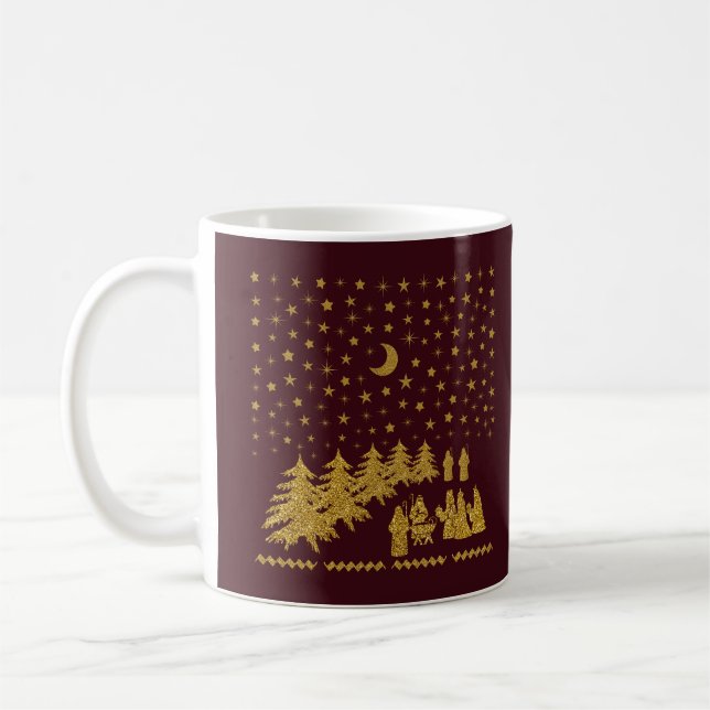 Taza De Café Navidades religiosos, nacimiento de Jesús (Izquierda)